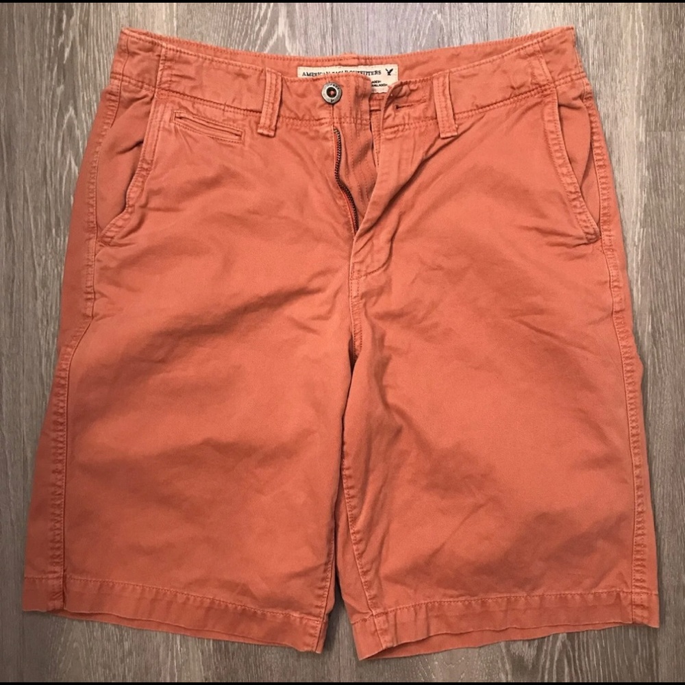 American Eagle Outfitters Faded Salmon Longboard Chino Shorts Men's Size 32
